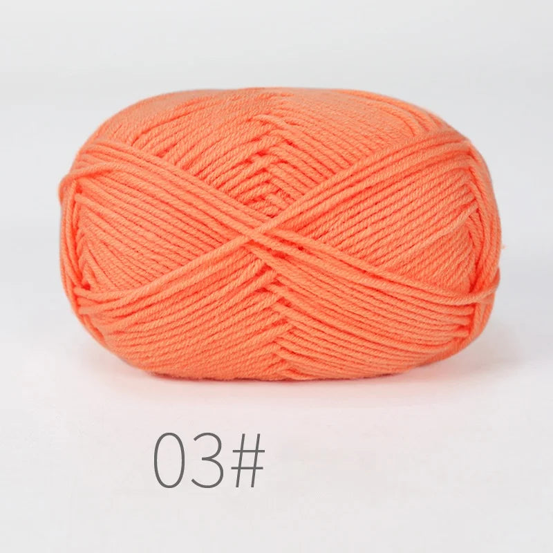 Fil à tricoter en coton doux, tissu mélangé, fil de velours en fibres épaisses, fil de laine au Crochet pour pull, bricolage