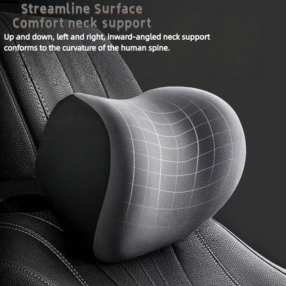 Oreiller cervical en mousse à mémoire de forme pour voiture, coussin de soutien lombaire pour le dos, appui-tête universel pour voitures, accessoires d'intérieur de voiture, fournitures de véhicule