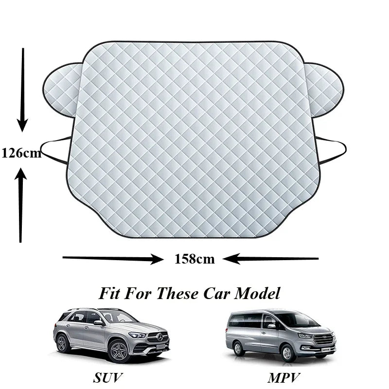 Pare-soleil de pare-brise avant de voiture, housse de neige pour Ford Fi.C. Focus 3, 4, Mondeo, Ecosport, Kuga, Focus ST, Ice Frost Guard, Sun Protector
