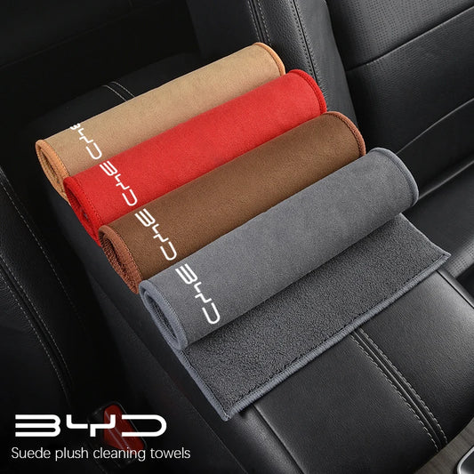 Serviette de voiture en microfibre, chiffon de nettoyage Super absorbant pour BYD Tang F3 E6 Atto3 Yuan Plus Song Max F0 G3 I3 Ea1 Dmi 2din S7