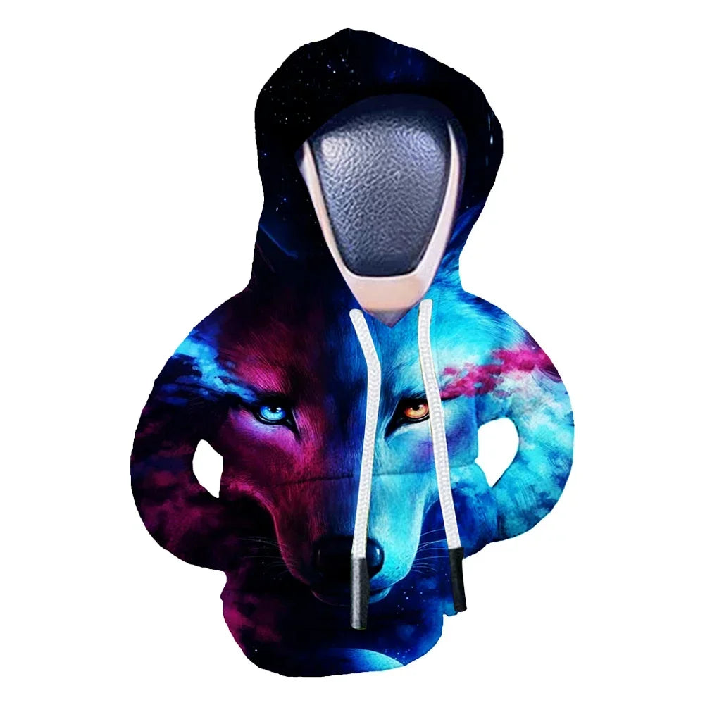 Couvercle universel de levier de changement de vitesse de voiture, couverture de sweat-shirt pour pommeau de levier de vitesse automobile, accessoires d'intérieur à capuche