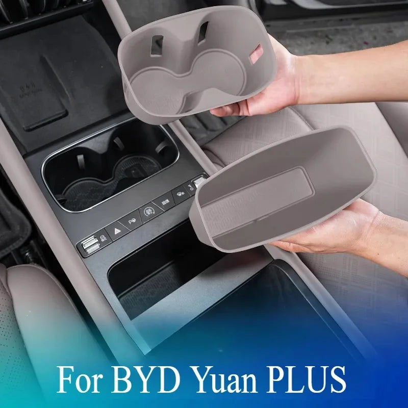 Pour BYD Yuan PLUS 2022-2024-protecteur de tableau de bord et support de verre, organisateur de Modification intérieure