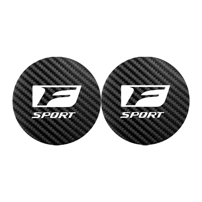 2 pièces sous-verres de voiture tapis de tasse d'eau tampons de fente imperméables pour Lexus F SPORT GS GX IS LS LX CT LC RC LBX NX RX 350h 450h ES UX 300e
