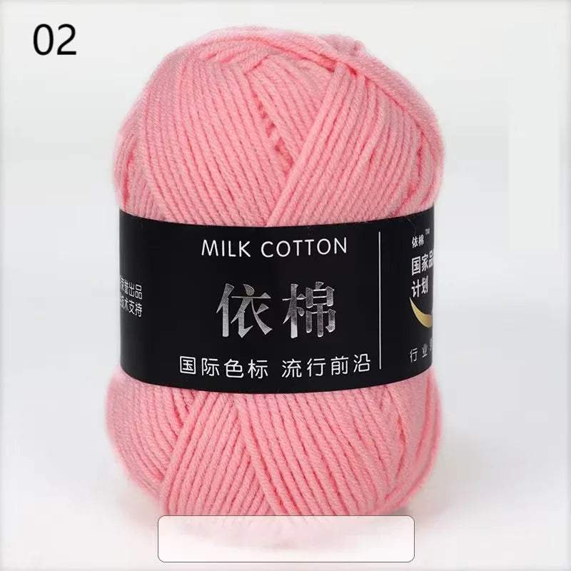 Nouveau 10 pièces série rose fil lait coton fil combinaison Crochet tricot fil ensemble pour bricolage à la main artisanat pull écharpe tricot