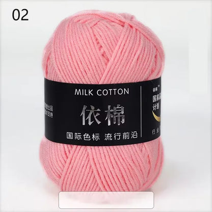 Nouveau 10 pièces série rose fil lait coton fil combinaison Crochet tricot fil ensemble pour bricolage à la main artisanat pull écharpe tricot
