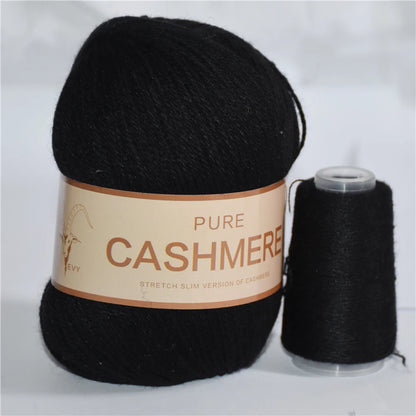 Fil de cachemire pour un crochet 3 plis peigné pur mongol chaud doux tissage flou tricot fil à main en cachemire 5 pièces