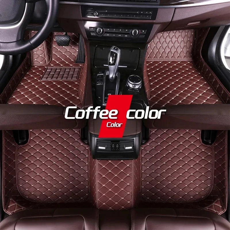 Tapis de sol de voiture en cuir sur mesure pour HYUNDAI, tapis, tapis, repose-pieds, accessoires, détails intérieurs, coupé Genesis, Fête 20, Fête 25, Fête 35