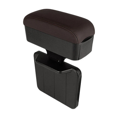 Boîte d'accoudoir de voiture avec porte-gobelet caché, organisateur de Console centrale de voiture multifonctionnel pour la plupart des modèles de voiture, sans perçage