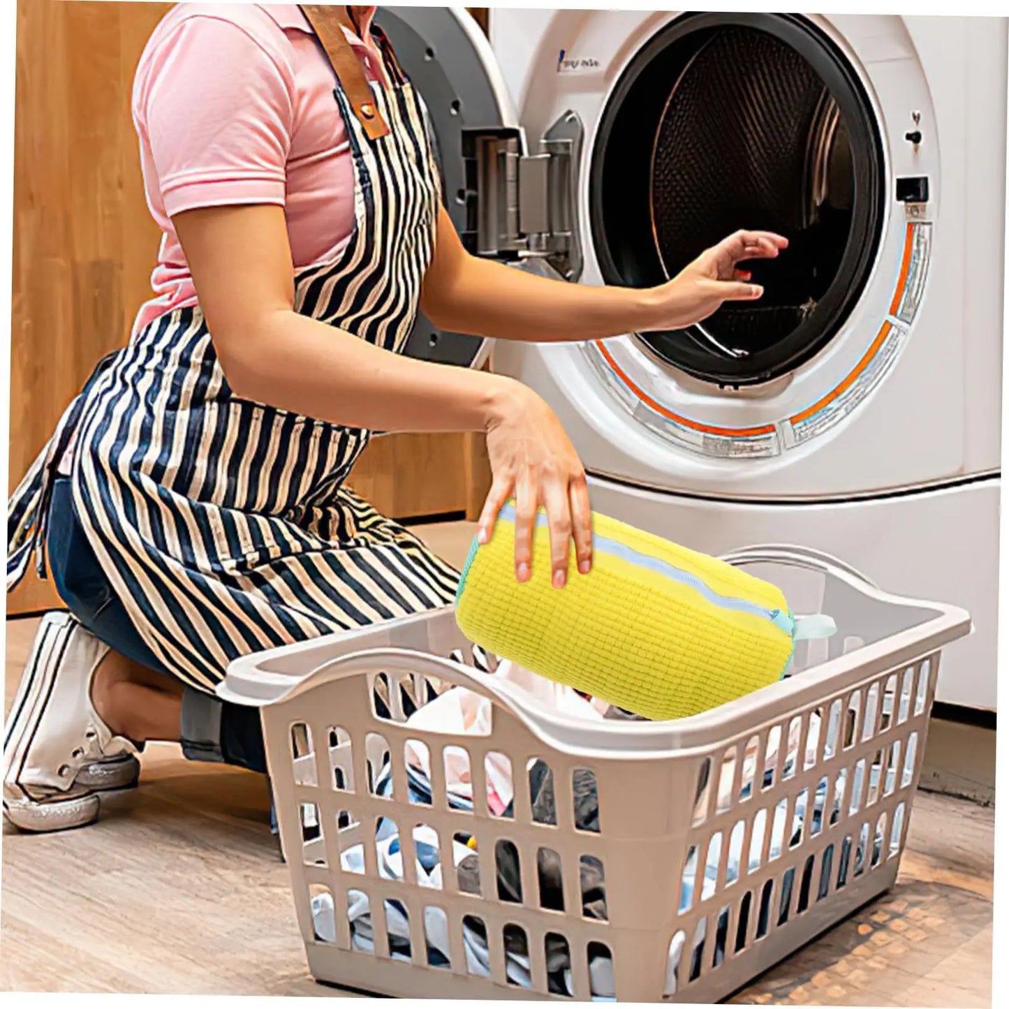 Sac de lavage pour chaussures durable (1/2 pièces) pour tous types de chaussures, idéal pour les baskets et les chaussures décontractées, sac de lavage pour la lessive