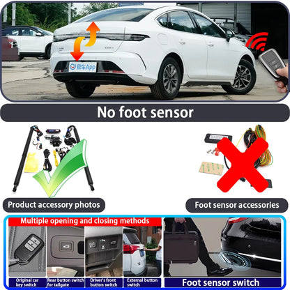 Pour BYD Chazor King Qin Plus destructeur 05 joint 5 DM-i intelligent automatique alimenté hayon clé contrôle coffre ascenseur Kit hayon électrique