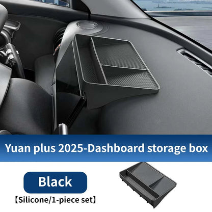 Pour Byd Yuan Plus Atto 3 2025 Console centrale de voiture boîte de rangement inférieure résistant aux rayures étui d'organisation en Silicone accessoires