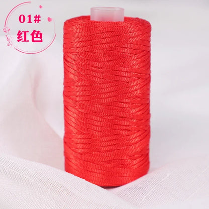 Fil de Crochet d'été en Satin, 100g/bobine, sangle conçue, fil fantaisie mélangé pour bricolage, chapeau, sac à main, pull, chapeau, 1 pièce