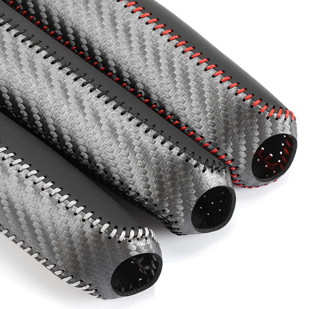Juste de frein à main en cuir de voiture en fibre de carbone, manchon de protection, protection du frein à main, accessoires d'intérieur de voiture