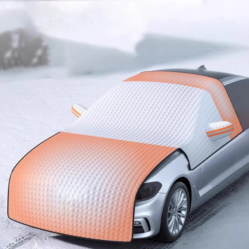 Pare-brise de voiture pare-soleil de neige protecteur imperméable couverture de pare-brise avant été et hiver pare-soleil à double usage neige Shiled