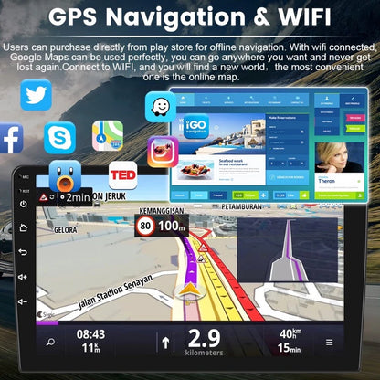 7/9/10 pouces universel Android 13 Autoradio 64G Autoradio android 2 Din autoradio GPS BT Central multimédia systèmes de voiture intelligente