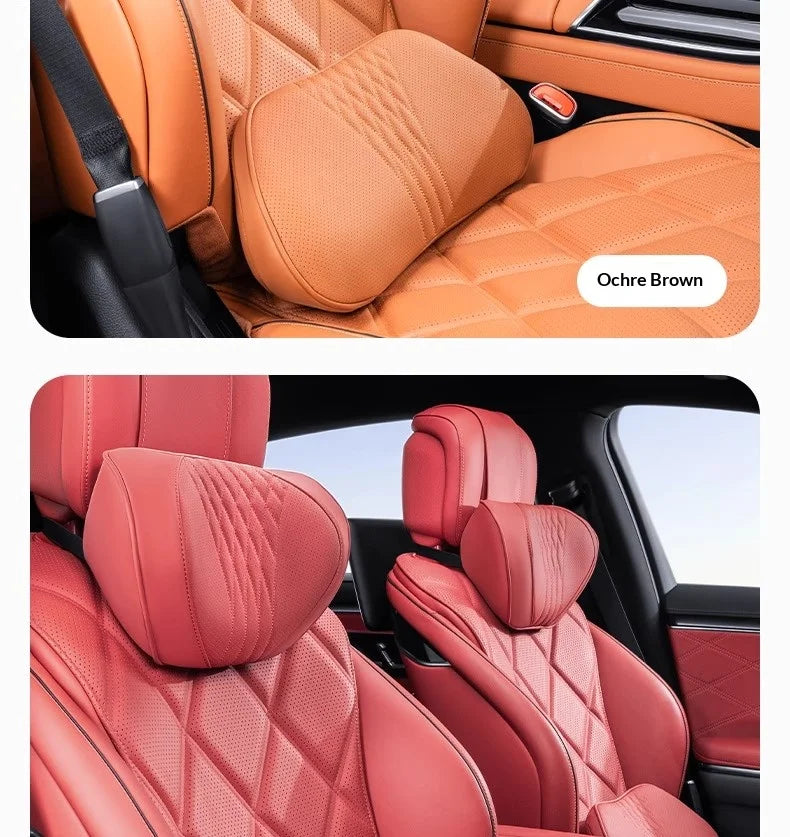 Coussin de nuque et de soutien lombaire pour voiture, universel toutes saisons, coussin lombaire respirant avec contour ergonomique pour la taille