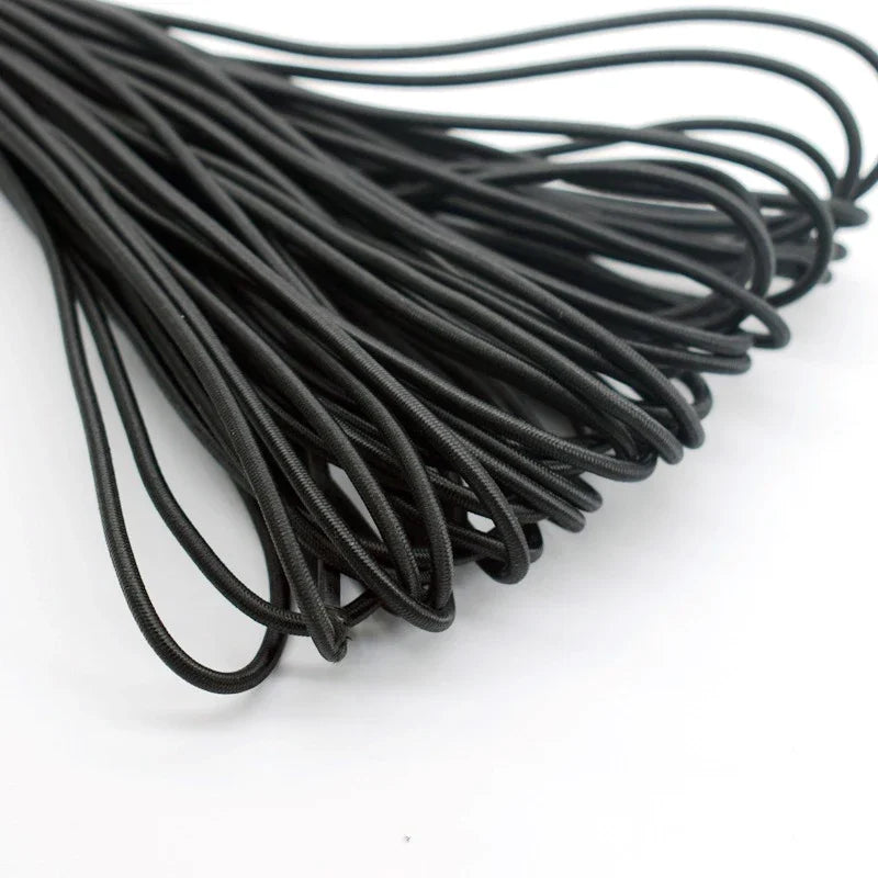 Corde élastique solide de 2/2, 5/3/4/5/6mm, cordon de choc élastique, pour la fabrication de bijoux, vêtements, couture, artisanat fait à la main