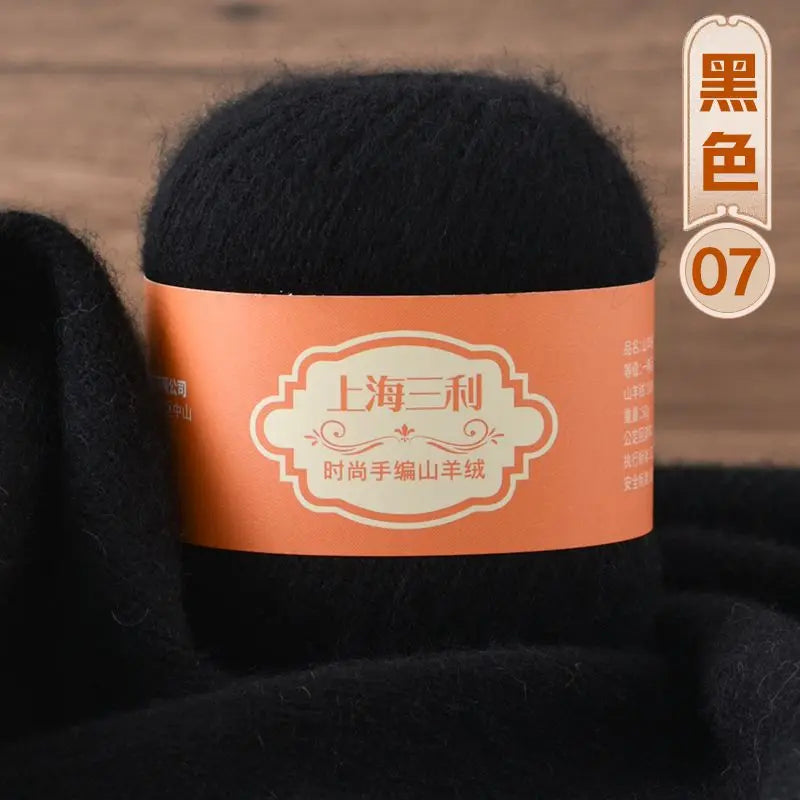 Fil de cachemire mongol chaud 100 g/ensemble, 3 plis, pour pull, gants, Crochet, écharpe à tricoter, fil de laine, doux pour la peau, uni, 100%