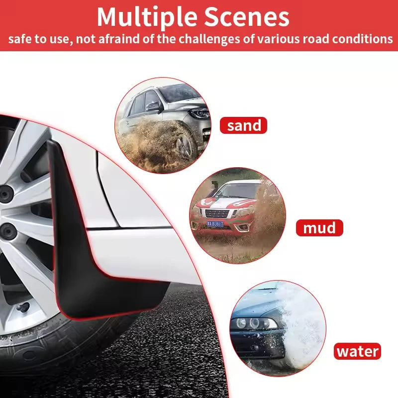 Garde-boue de pneu Automobiles, 4 pièces, étanche, empêche les éclaboussures de boue, accessoires de garniture de garde-boue de voiture pour Haval H6 2024 – 2025