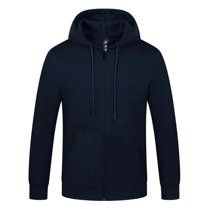 Sweat à capuche zippé à manches longues pour hommes et femmes, logo personnalisé, haut publicitaire décontracté, polyester, logo imprimé, équipe, conçu