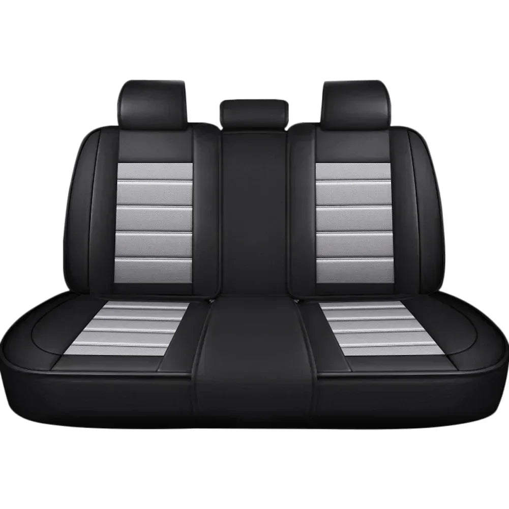 Ensemble complet de housses de siège de voiture en cuir PU, protection de banc fendue avant et arrière, quatre saisons universelles, adaptées à la plupart des accessoires de voiture SUV