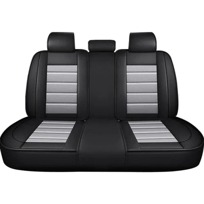 Ensemble complet de housses de siège de voiture en cuir PU, protection de banc fendue avant et arrière, quatre saisons universelles, adaptées à la plupart des accessoires de voiture SUV
