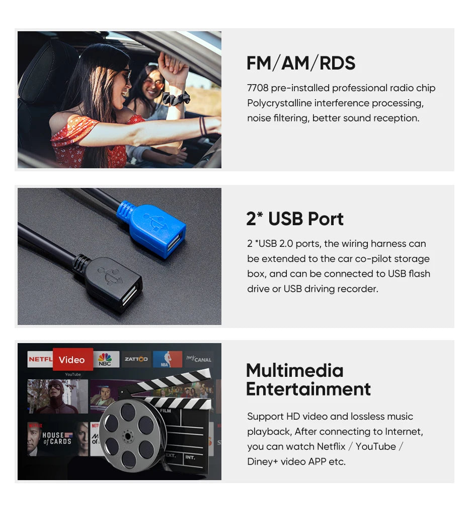 Autoradio Android 15 pour Peugeot 307 CC 307CC 307SW 2002 - 2013 sans fil Carplay Android Auto stéréo lecteur multimédia 4G 2 Din