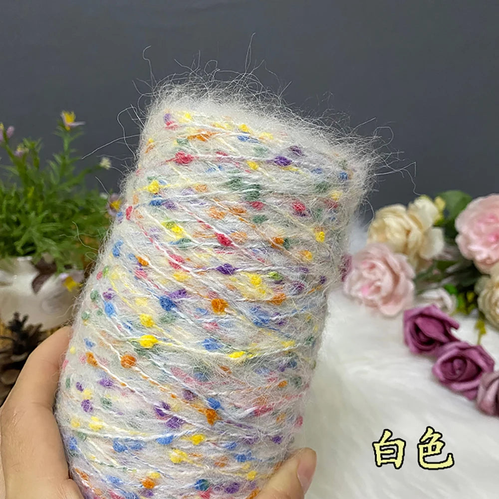 250G/groupe bonbons haricots Mohair doux moyen épais laine tricot écharpe pull automne et hiver à la main laine fil Crochet fil