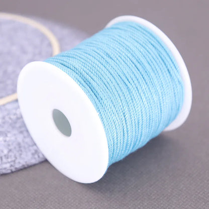 Corde de coton pour macramé, ficelle, ficelle, fil, artisanat, couture, tentures murales faites à la main, bohème, fête de mariage, décoration d'intérieur, 1.2mm, 37m