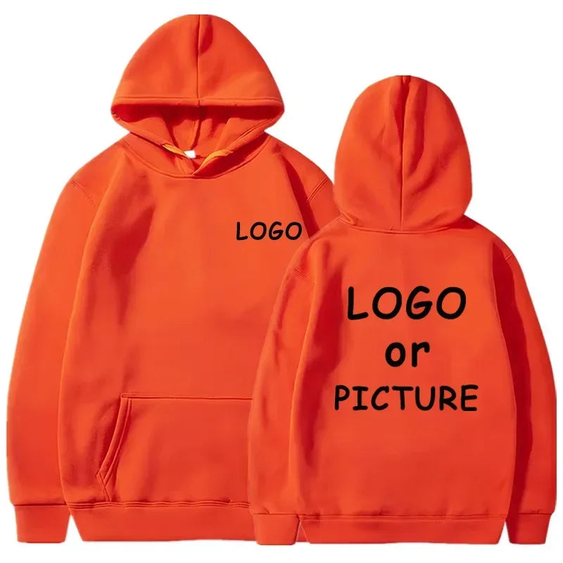 Sweat-shirts décontractés pour hommes et femmes avec logo personnalisé, sweat-shirts à manches longues pour l'automne et l'hiver, sweat-shirts personnalisés de style streetwear.