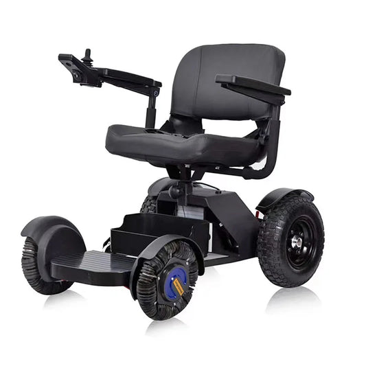 Fauteuil roulant électrique pliant haut de gamme personnes handicapées fauteuil roulant automatique Intelligent fauteuil roulant de mobilité léger