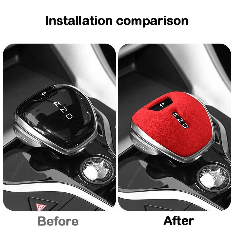 Coussinet d'engrenages de voiture pour BYD Song Plus/ Pro 2021 – 2023, collier de levier de vitesse, poignée de changement de vitesse, autocollant, couverture, garniture de moulage de style intérieur