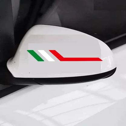 ملصق مرآة الرؤية الخلفية للسيارة قطعتان لـ Alfa Romeo Sportiva Giulia Giulietta 159 156 MITO Stelvio 147 إكسسوارات السيارات
