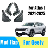 Garde-boue de pneu automobile, 4 pièces, étanche, empêche les éclaboussures de boue, accessoires de garniture de garde-boue de voiture pour Geely Atlas L 2021 – 2025 2024