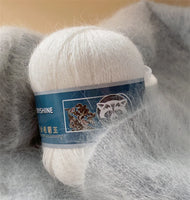 Fil de fourrure de vison pour fils pour tricoter et Crochet, fil de t-shirt en dentelle à 2 plis pour tricoter à la main, couture, 1 écheveau 340 M 50 + 20g