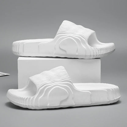 Sandales de plage solides pour hommes et femmes, pantoufles d'été antidérapantes, souples, unisexes, chaussures de luxe ultralégères pour l'extérieur