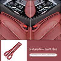 Organisateur universel de remplissage d'espace de siège de voiture en PU, 2 pièces, bouchon Anti-fuite, fente de bande, organisateur de rangement d'espace de siège, accessoires