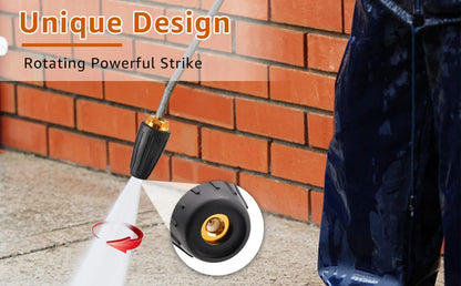 Nettoyeur de surface sous châssis de 24 pouces pour nettoyeur haute pression, balai à eau pour lavage de châssis de voiture, connecteur rapide 1/4 pouce, compatible Karcher Sun Joe