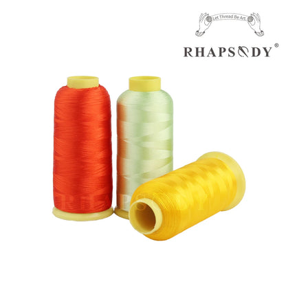 Fil à broder en Polyester 5000m 40WT, pour Machine à broder Brother Singer Janome Babylock, couture à domicile 120D/2 variétés de couleurs
