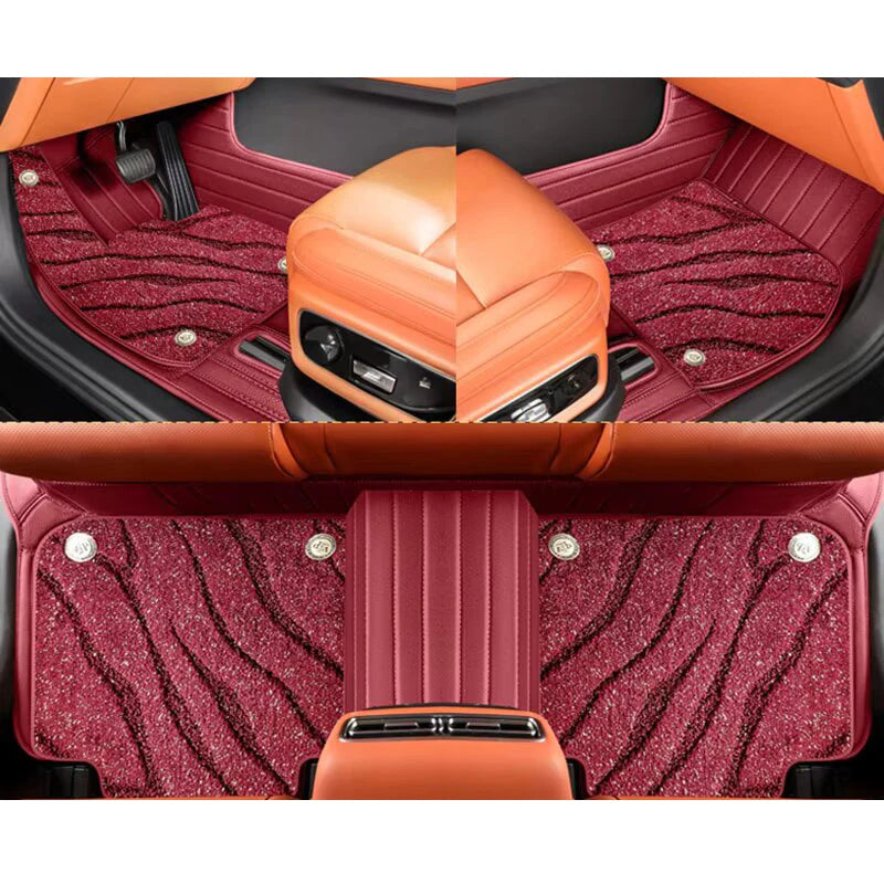 Ensemble complet de tapis de sol de voiture personnalisés en cuir, pour Mercedes W212 2009 2010 2011 2012 2013 2014 2015 2016, accessoires automobiles