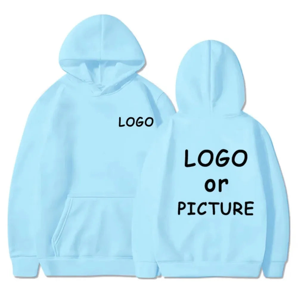 Sweat-shirts décontractés pour hommes et femmes avec logo personnalisé, sweat-shirts à manches longues pour l'automne et l'hiver, sweat-shirts personnalisés de style streetwear.