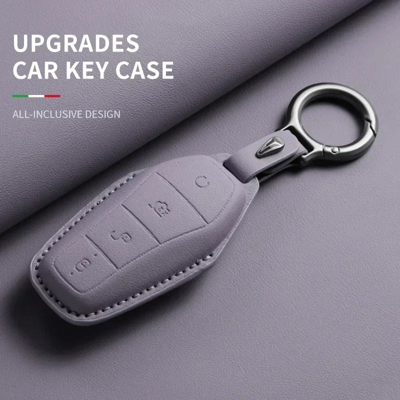 Étui de protection pour clé de voiture, support pour BYD Han Ev Tang Dm Qin PLUS Song Pro MAX Yuan DolDave E2, protecteur de clé automatique, accessoires de voiture
