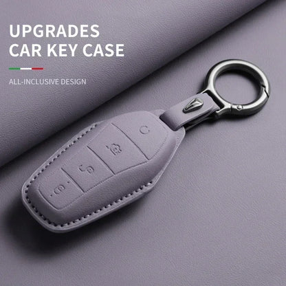 Étui de protection pour clé de voiture, support pour BYD Han Ev Tang Dm Qin PLUS Song Pro MAX Yuan DolDave E2, protecteur de clé automatique, accessoires de voiture
