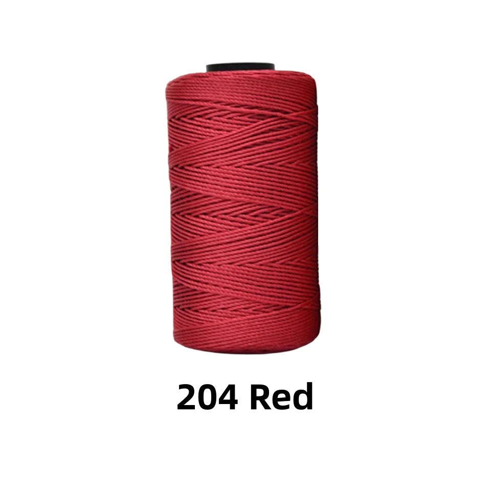 Fil de soie et coton glacé léger d'été, 1.5mm, 200m, fil au Crochet pour bricolage, artisanat, sac, chapeau, chaussures, fil en polypropylène, cordon de fil au Crochet