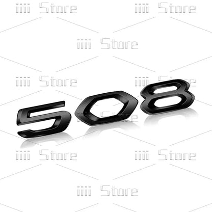 Autocollant 3D en métal chromé pour voiture, autocollant latéral de garde-boue de coffre arrière, accessoires automobiles pour Peugeot 208 308 408 508 GT RCZ