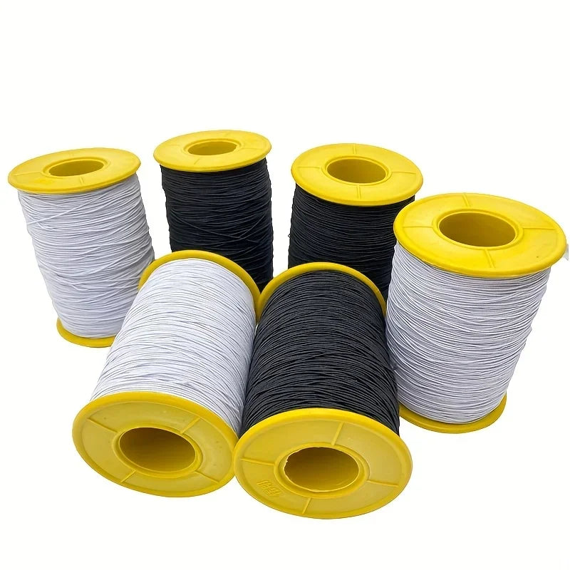 Corde élastique pour Machine à coudre, 0.5mm, ligne élastique en Polyester super fin, accessoires pour vêtements, corde élastique