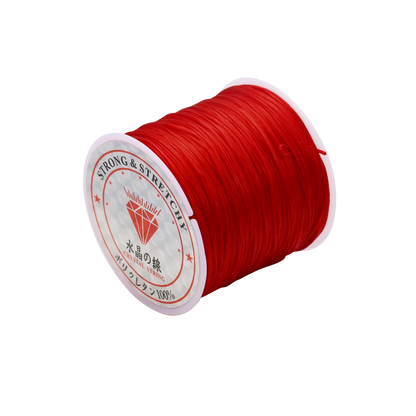 Fil élastique rond en cristal, 10 mètres, 0.7mm, cordon extensible en caoutchouc et Nylon pour la fabrication de bijoux, Bracelet de perles