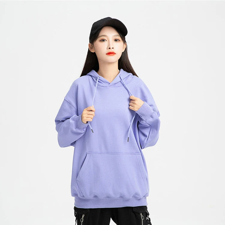 Pull en peluche à épaules dénudées pour hommes, Logo personnalisé, ample, couleur unie, grande taille, Hip-hop, rue, pull vierge