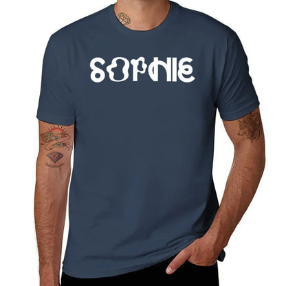 SOPHIE msmsmsm-تي شيرت برقبة دائرية للرجال، ملابس هيب هوب للأولاد، منسوجات قطنية، جديد