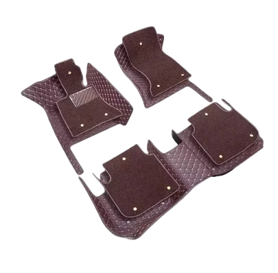 Tapis de sol de voiture Double couche personnalisé, pour Porsche Taycan 2019 – 2025 ans, accessoires de tapis automobile, pièces intérieures